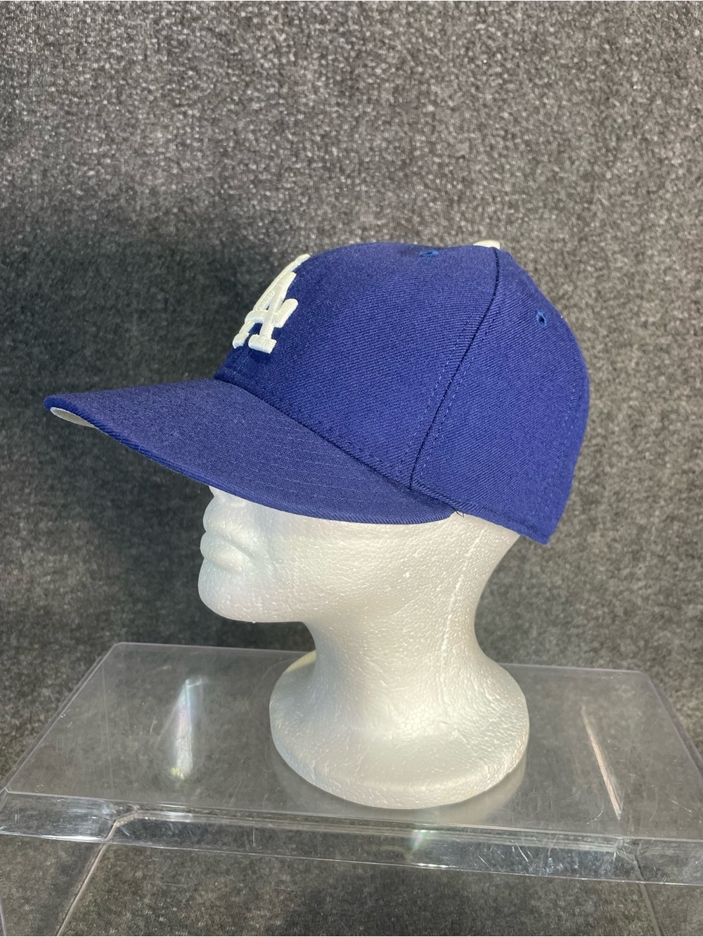 New Era 59FIFTY Los Angeles Dodgers Fitted Cap Hat Size 7 1/2 Blue & White